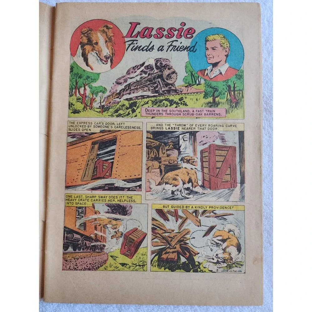 Lassie #1 (1950) - Dell Publishing - MGM Photo Cover